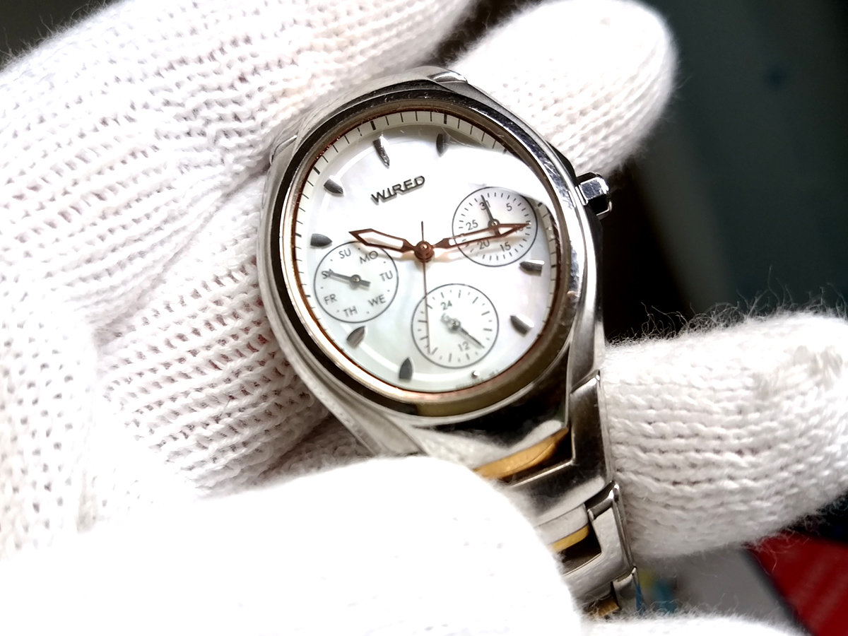 稼働中 】 セイコー ワイアード 腕時計 SEIKO ALBA WIRED V33J-0AG0 