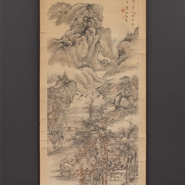 by | 模写⁄渡辺崋山⁄山水人物図⁄大横物⁄掛軸☆宝船☆AH-573の通販 渡辺