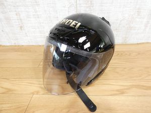 【美品】SHOEI HONDA J-FORCE2 JS-5A ○SHOEI ショウエイ J-FORCE2 ブラック 【XL】 2005年05月26日製