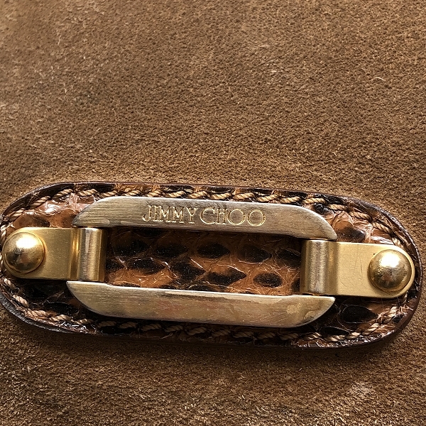 ○美品 ジミーチュウ Jimmy Choo スエード いい感じ ショルダー バッグ B15-022