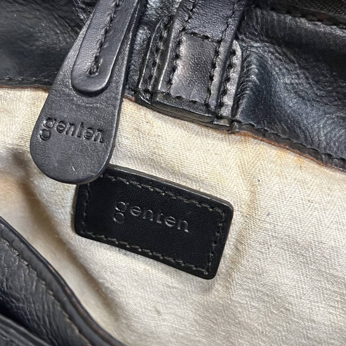 ★genten★ ゲンテン リュック メンズ レディース バックパック ブラック 黒 レザー 本革 バッグ ゲンテン genten リュック 0 ムーブメント 1