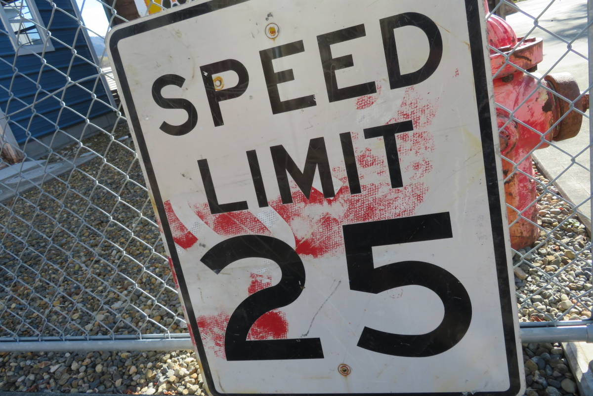 SPEED LIMIT 25 ロードサイン 駐車禁止 ヴィンテージ アメリカ 看板 