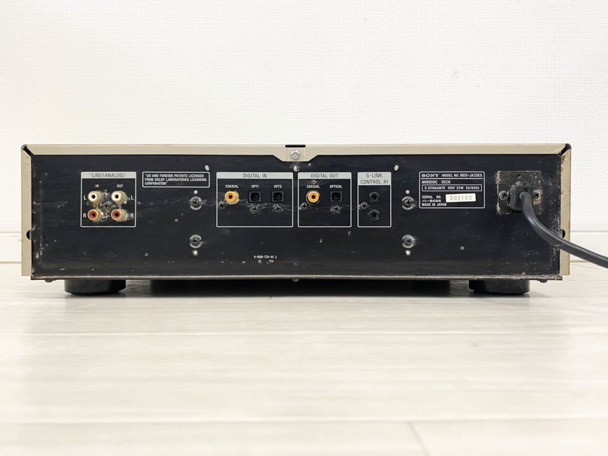 SONY MDS-JA33ES MDデッキ ソニー SONY MDS-JA33ES ソニー ☆ 希少 MDS