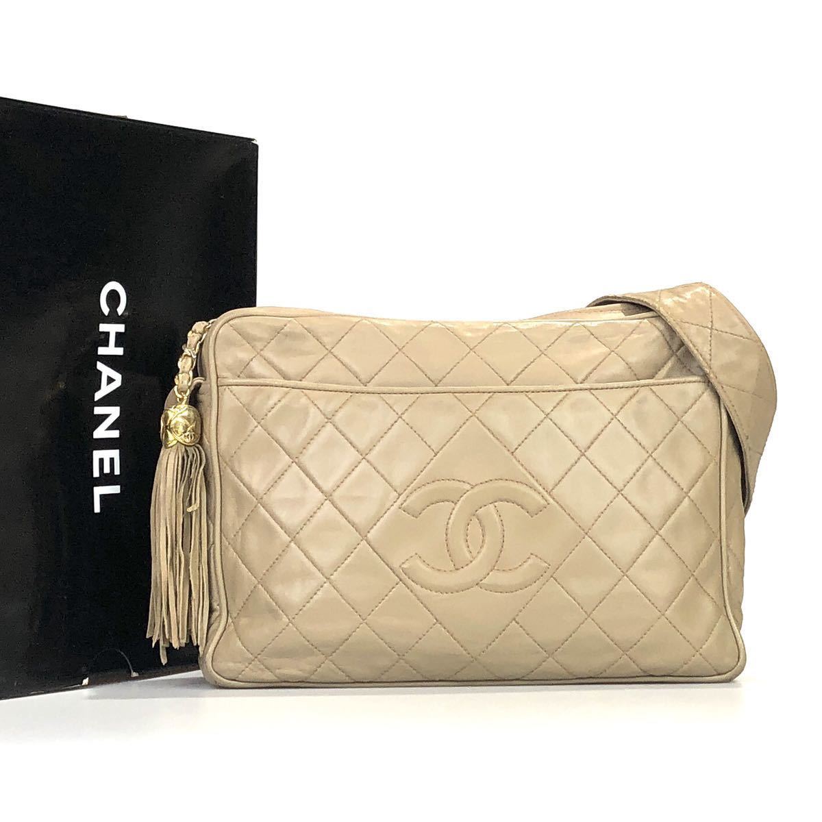 シャネル CHANEL シャネルマトラッセ ラムスキン ココマーク 