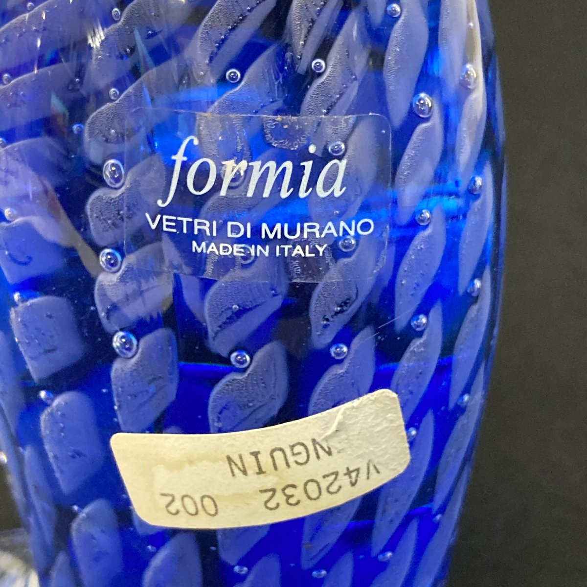 f002 MISE Murano Glass ムラーノ ムラノ ガラス ペンギン 置物