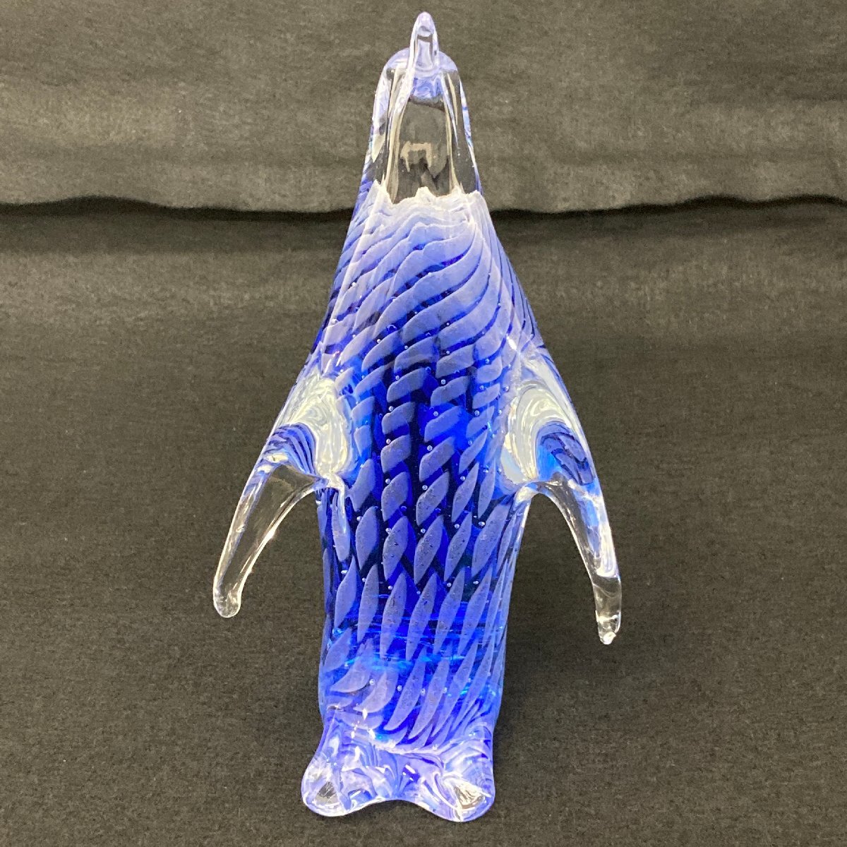 f002 MISE Murano Glass ムラーノ ムラノ ガラス ペンギン 置物