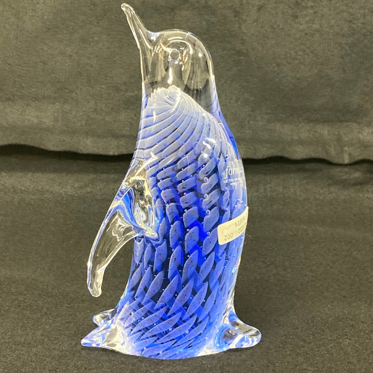 f002 MISE Murano Glass ムラーノ ムラノ ガラス ペンギン 置物