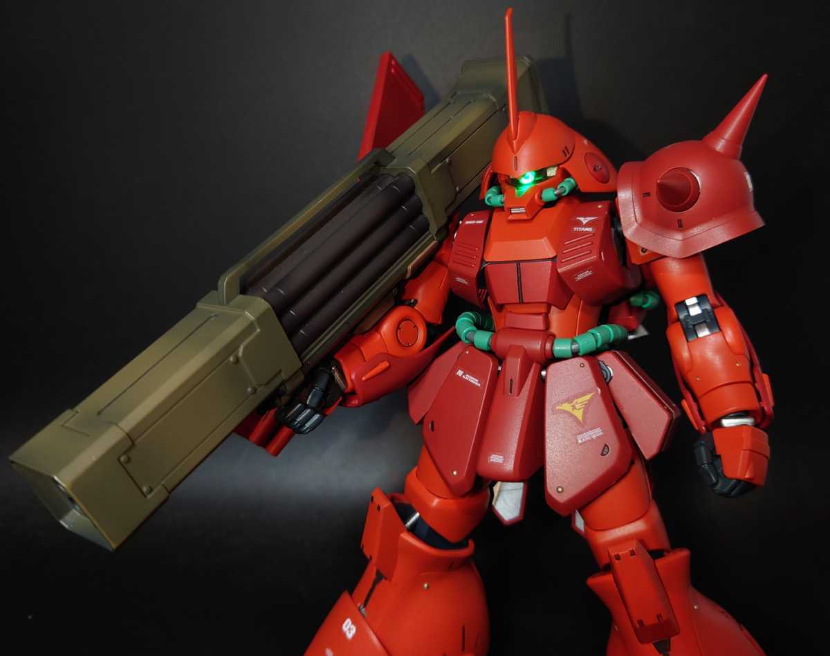MG 1/100 機動戦士Zガンダム マラサイ 改修全塗装完成品 LEDライト付き 