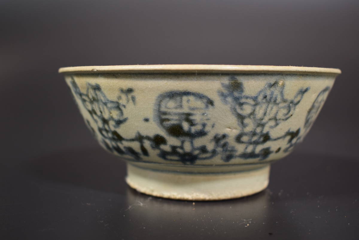 中国美術 唐物 染付 中国古玩 清 時代物 茶碗 古染付 鉢 茶器