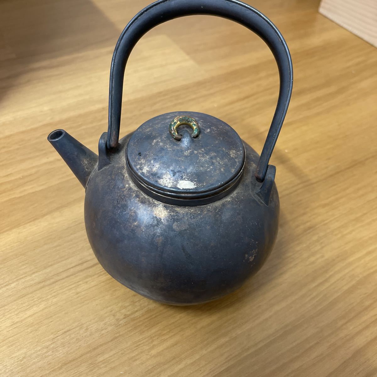鈴木長ニ斎 純銀獣口湯沸 茶道具 煎茶道具 銀瓶 鈴木長ニ斎 純銀獣口湯沸 茶道具 煎茶道具 銀瓶 鈴木長ニ斎 純銀