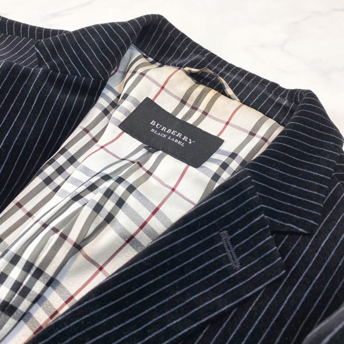 1円〜【希少Lサイズ】BurberryBLACKLABEL バーバリーブラックレーベル 
