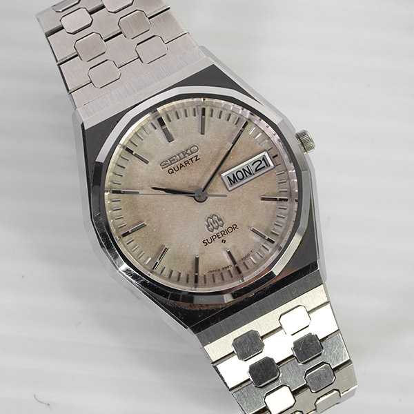 セイコー スーペリア 9983-7000 SEIKO ツインクオーツ SUPERIOR 美品 