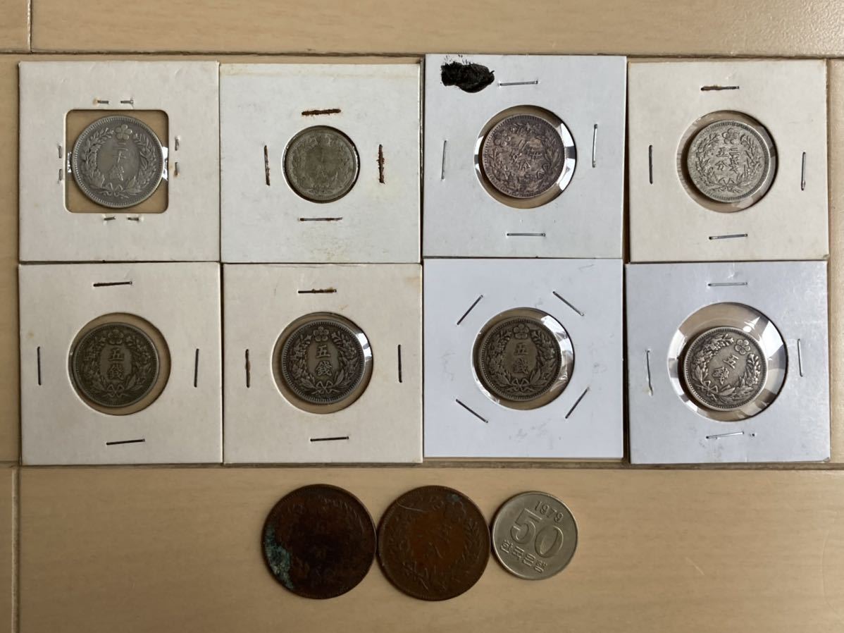 古銭 朝鮮の古銭 中国・朝鮮古銭まとめ希少・レア多数銀貨金貨銅貨 5銭