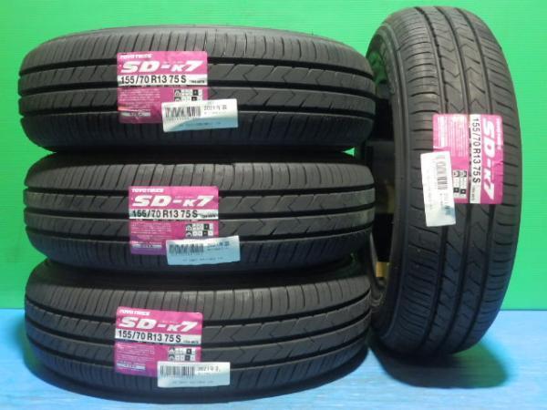本物保証，限定SALE 4本 トーヨータイヤ SD-k7 155/70R13 夏タイヤ サマー バモス マーチ エブリイワゴン トッポ ミニカ 白河インター(トーヨータイヤ)｜売買されたオークション情報、yahooの商品情報をアーカイブ公 13インチ