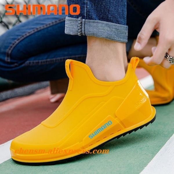 メンズ レインブーツ 防水 嬉しい！送料無料☆シマノ アンクルブーツ : シマノ(SHIMANO) フィッシング シューズ ロックショア ブーツ メンズ防水ショートブーツ厚底滑り止め機能付き 長靴 レインシューズ ショート エンジニア