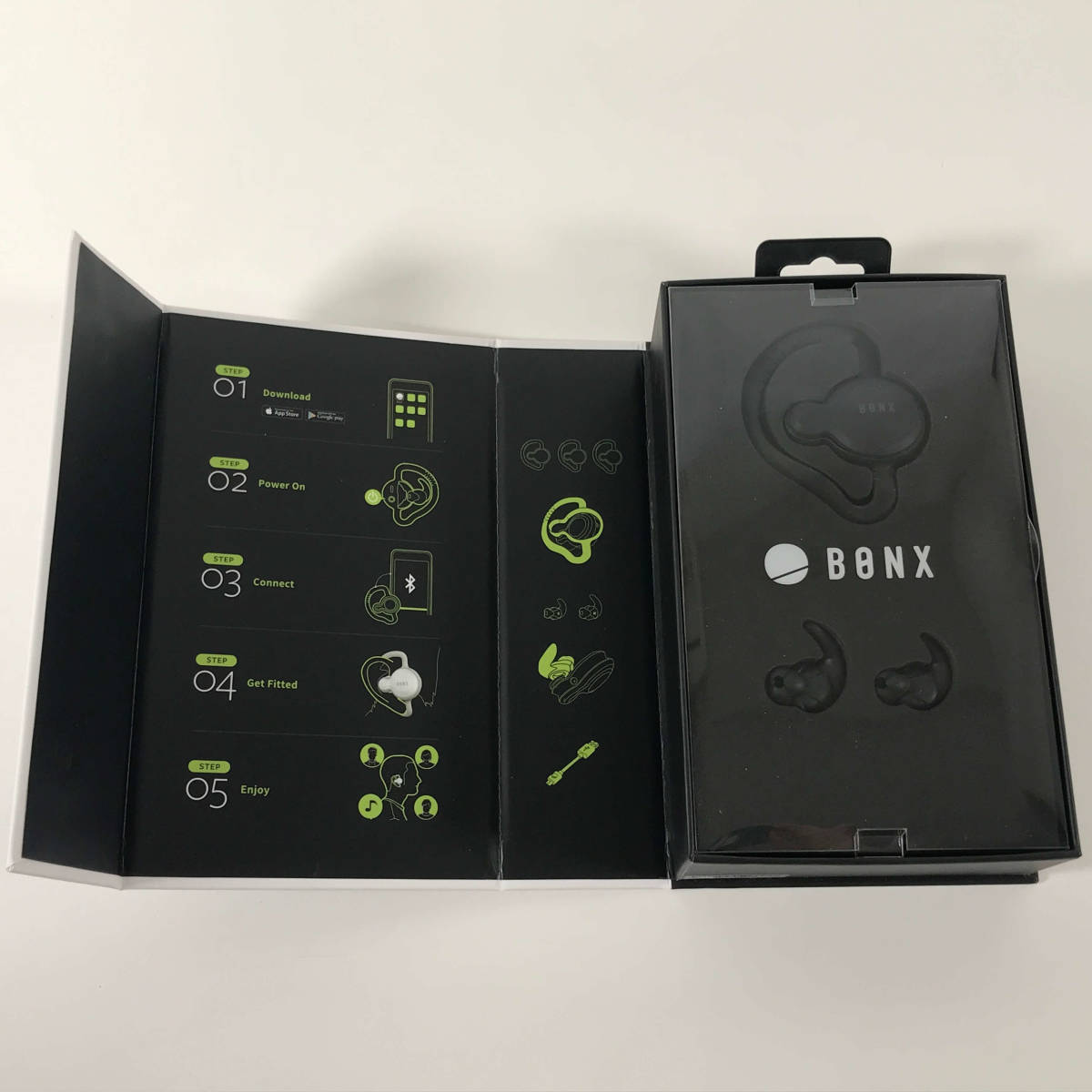 AHS【美品】BONX GRIP ボンクスグリップ Bluetoothイヤホン BX2-MBK4