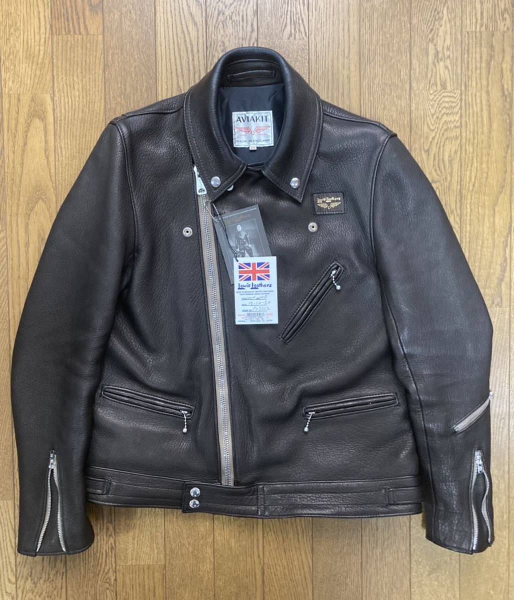超美品 サイズ40 黒 ルイスレザー × リアルマッコイズ ディアスキン 