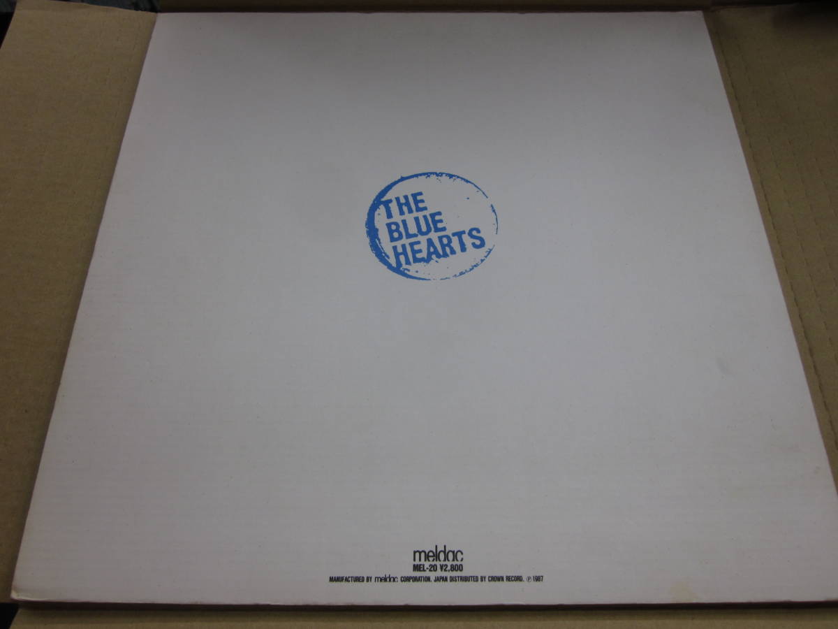 BLUE THE HEARTS LP 初回段ボールジャケットMEL-20 MEL-20 ザ