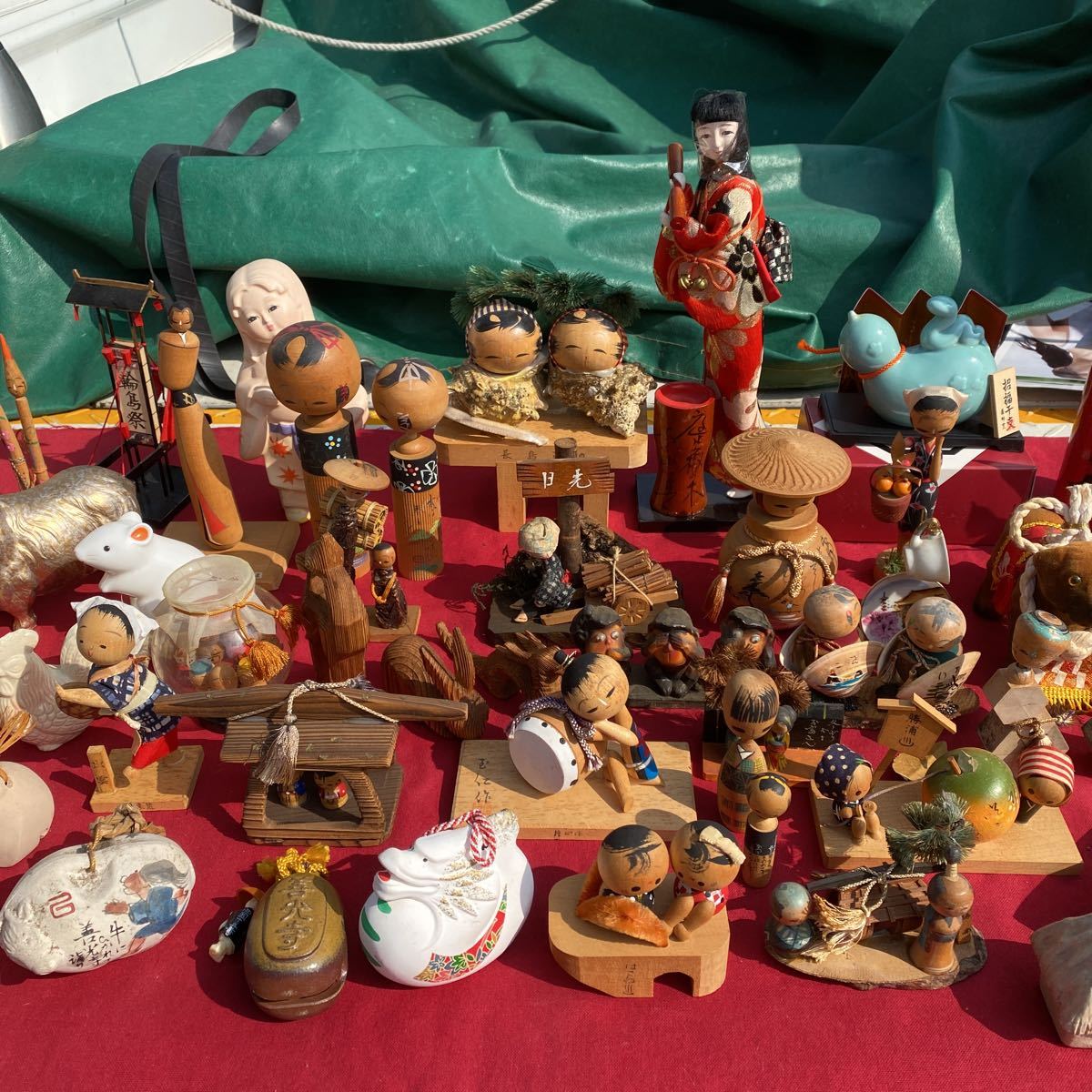 伝統こけし☆木彫り☆民芸品☆お土産☆郷土玩具☆100サイズ☆傷あり