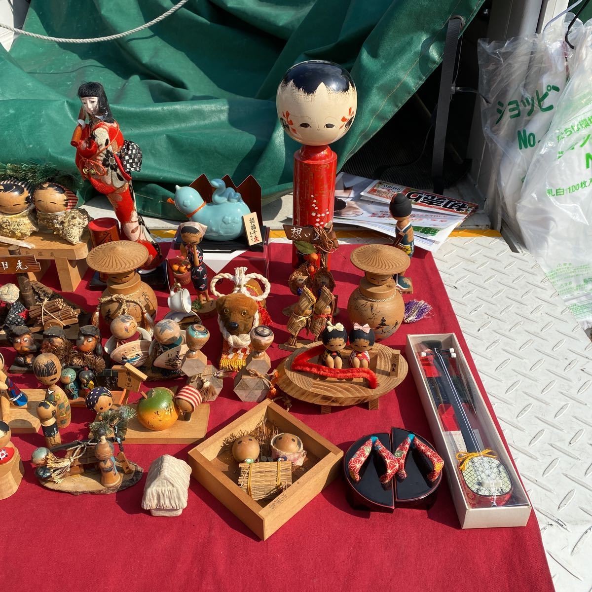 伝統こけし☆木彫り☆民芸品☆お土産☆郷土玩具☆100サイズ☆傷あり