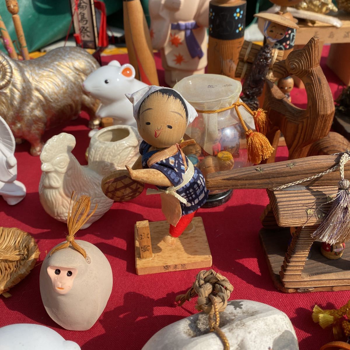伝統こけし☆木彫り☆民芸品☆お土産☆郷土玩具☆100サイズ☆傷あり