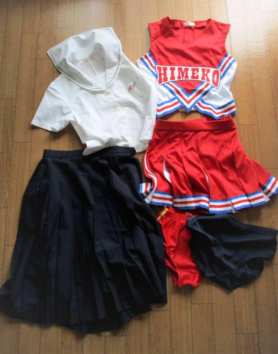 コスプレ衣装 セーラー スカート 美品 チアリーダー部 ユニフォーム