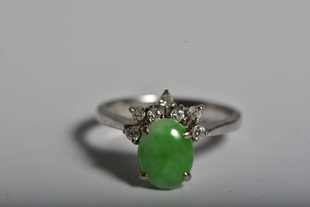 翡翠K14リング　刻印あり 翡翠K14リング 刻印あり 【公式通販】