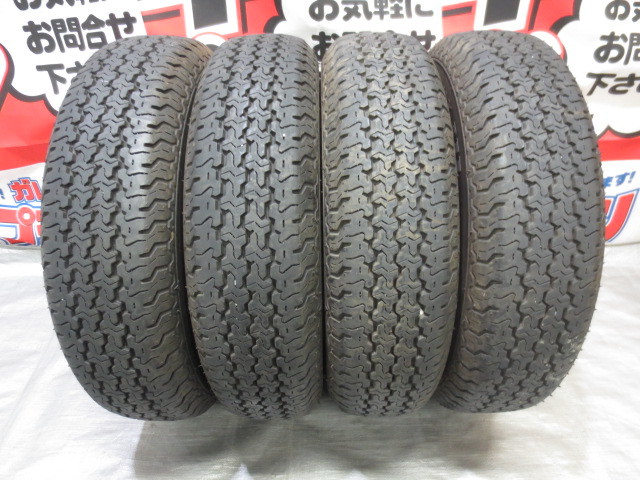 ヨコハマ YOKOHAMA SUPER VAN 355 145/80R12 6PRLT 2015年 5.6ｍｍ 6分山 中古 ラジアルタイヤ 4本 ミニキャブ 軽トラック バン SUPER VAN 0 バン 新品 LT(6PR