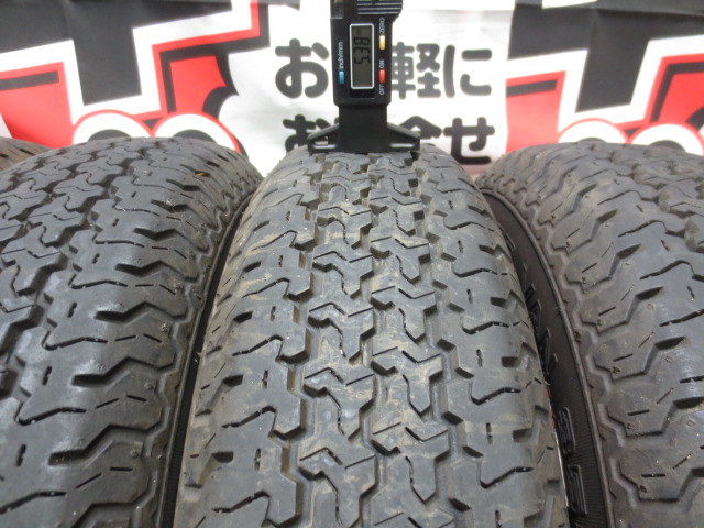 ヨコハマ YOKOHAMA SUPER VAN 355 145/80R12 6PRLT 2015年 5.6ｍｍ 6分山 中古 ラジアルタイヤ 4本 ミニキャブ 軽トラック バン SUPER VAN 0 バン 新品 LT(6PR