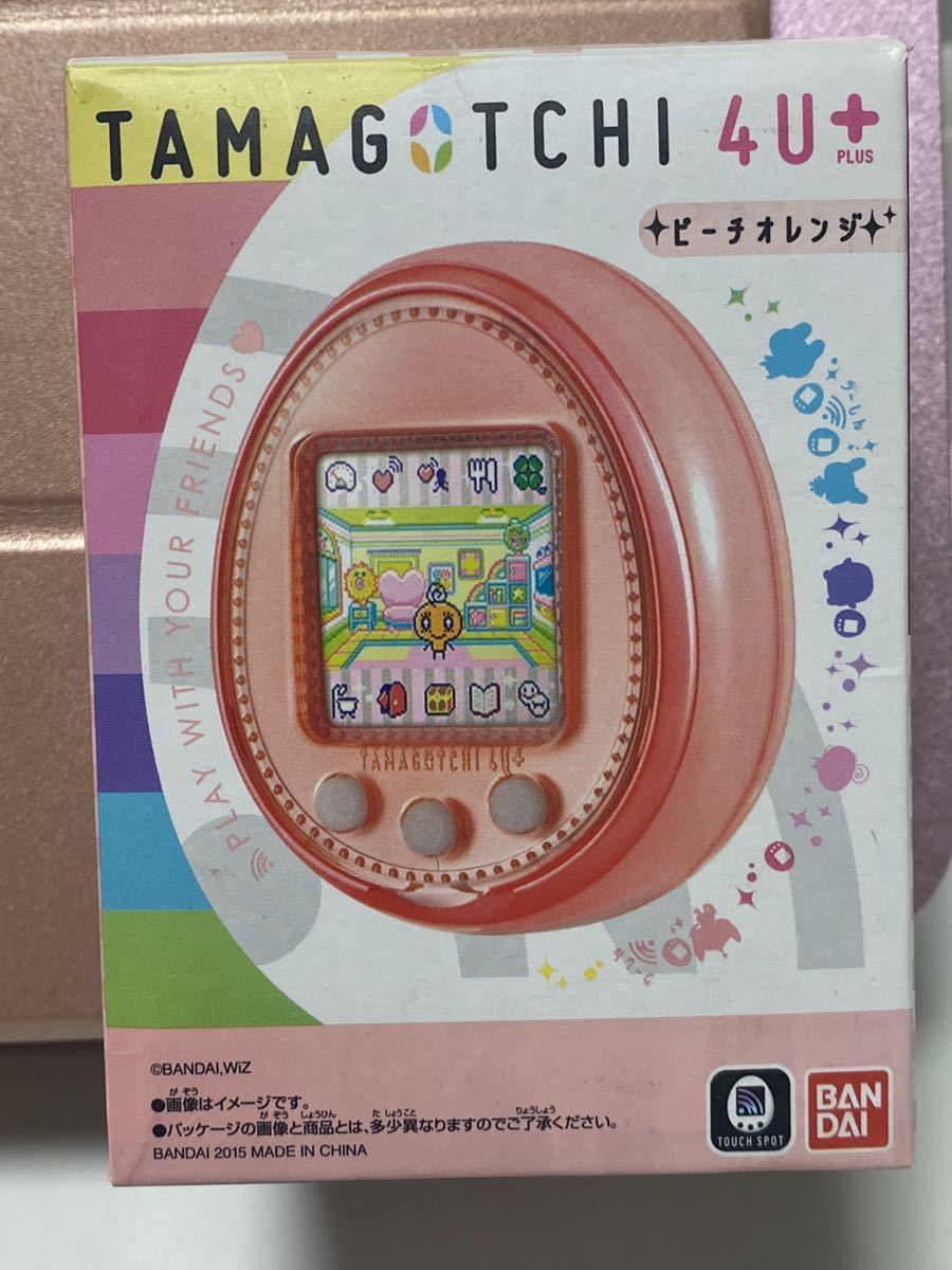 即決！送料込み 箱、説明書付き 中古品 たまごっち4u+ ピーチオレンジ