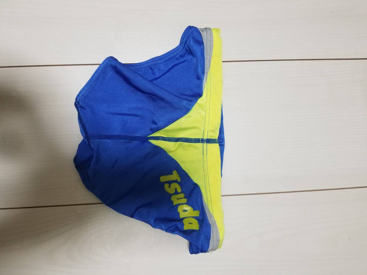 送料無料】中古品 ASICS アシックス ブルー 競泳水着 競パン Sサイズ 