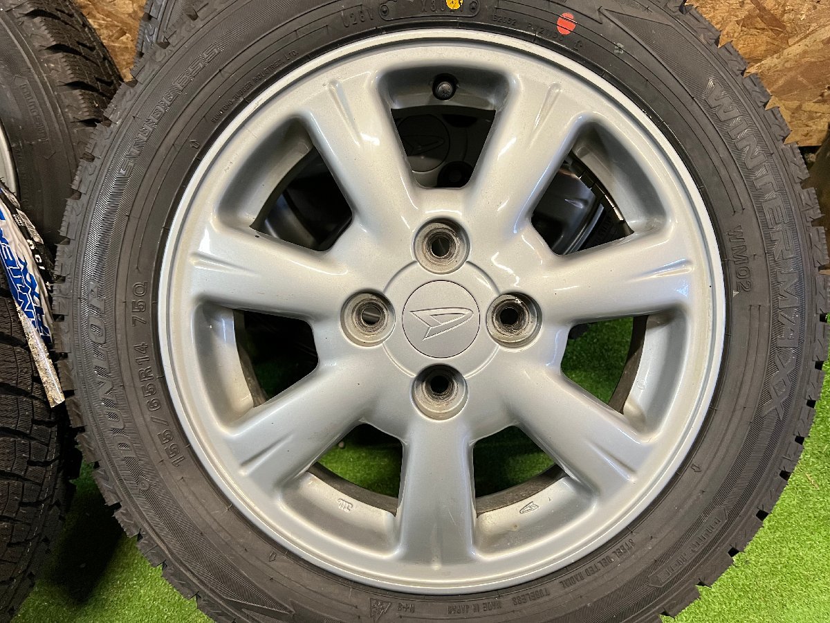 ダイハツ 純正 14インチ 4.5J +45 PCD100 4H 新品 スタッドレス 155 