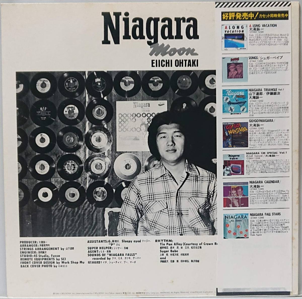 大滝詠一 : NIAGARA MOON ナイアガラ・ムーン 帯付き 国内盤 中古
