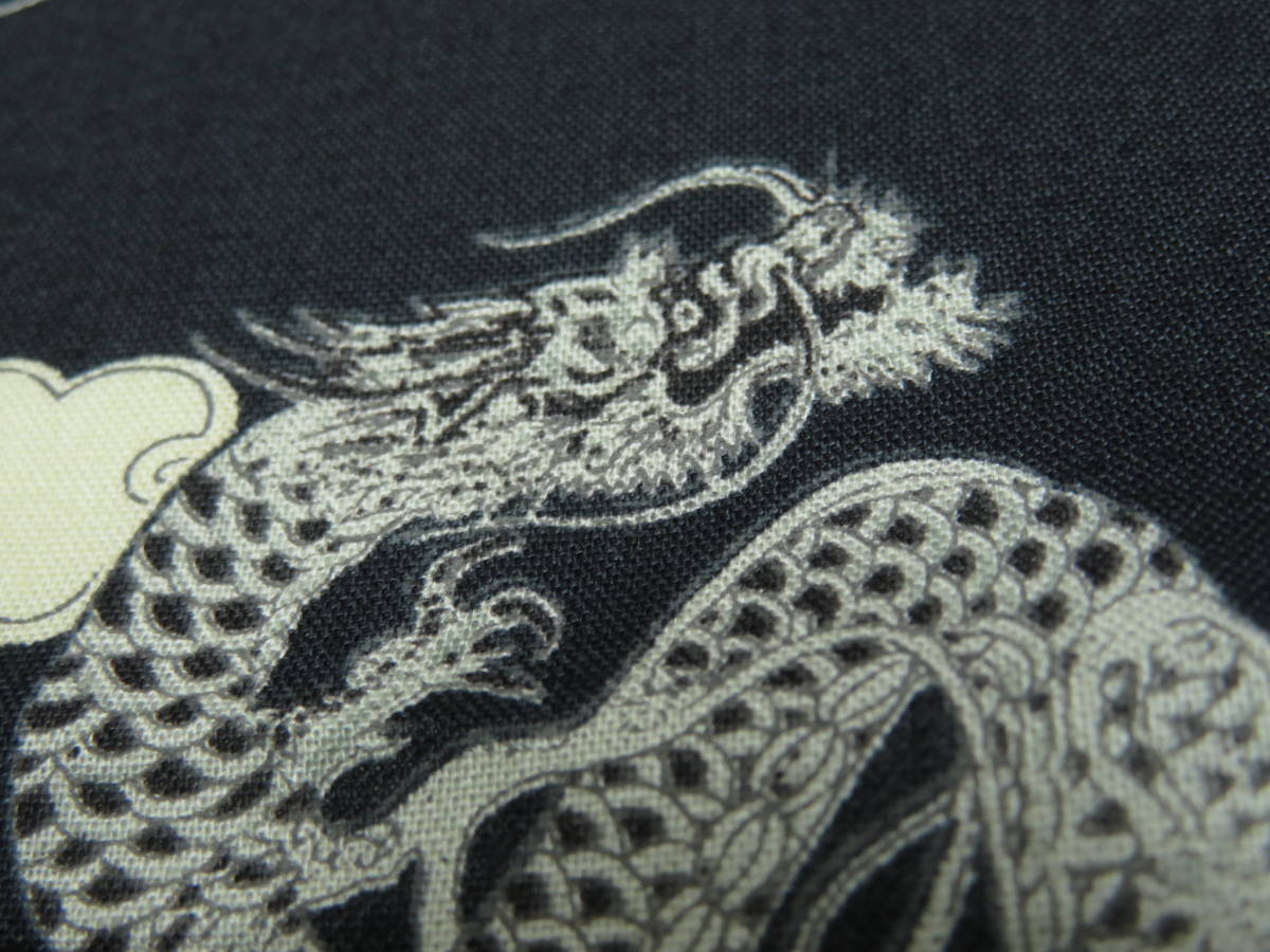1m単位販売 N 149 竜 ドラゴン 龍 黒色 約110 幅 黒 和調 龍神 竜神 薄手 シーチング 布 生地 パッチワーク マスク 教材に 日本製 その他 売買されたオークション情報 Yahooの商品情報をアーカイブ公開 オークファン Aucfan Com
