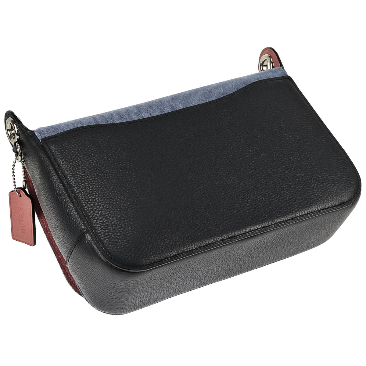 ◆COACH コーチ◆ 91137 SV/DE ショルダーバッグ 斜めがけバッグ バッグ デニム レザー レディース マグネット式 送料無料 アウトレット COACH ショルダーバッグ コーチ ウエスト バッグ 斜