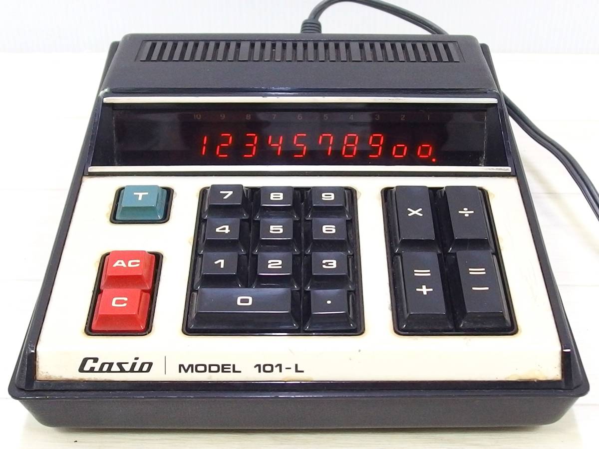 ビンテージレア?当時物 初期電卓計算機「カシオ旧ロゴ casio 101-L