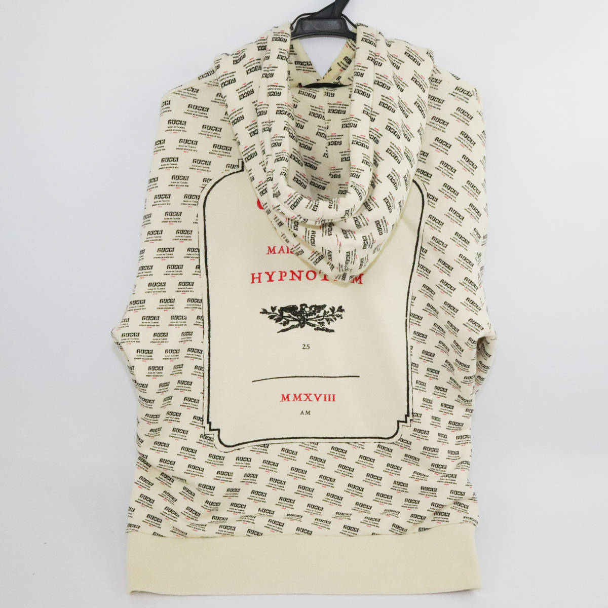 GUCCI グッチ パーカー スタンプロゴ 総柄 プルオーバー スウェット 
