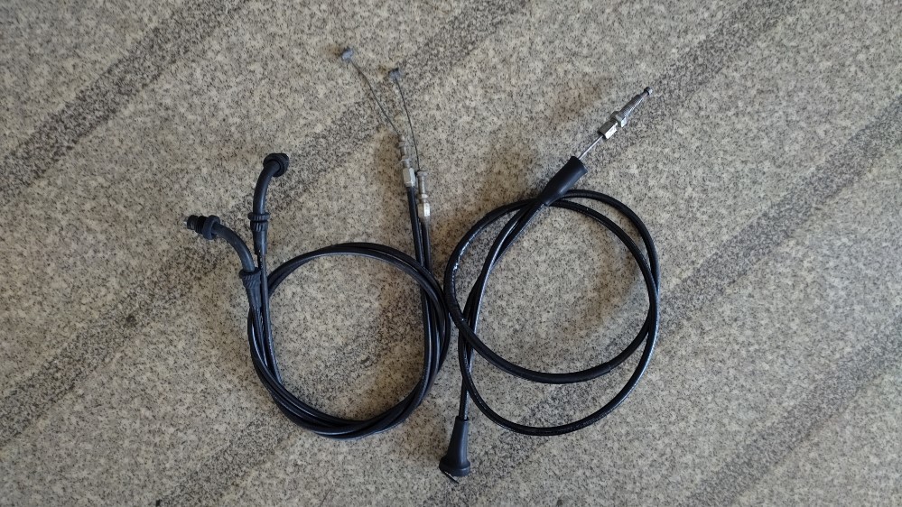 GS750 ケーブルセット アクセルワイヤー（2本） クラッチワイヤー（1本 