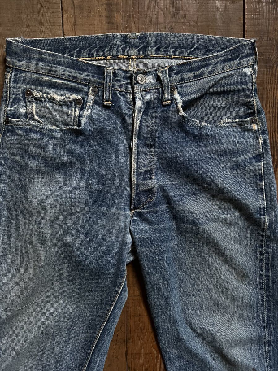 Special 50s LEVIS 501xx 革パッチ通常R 隠しリベット刻印無しリペア 