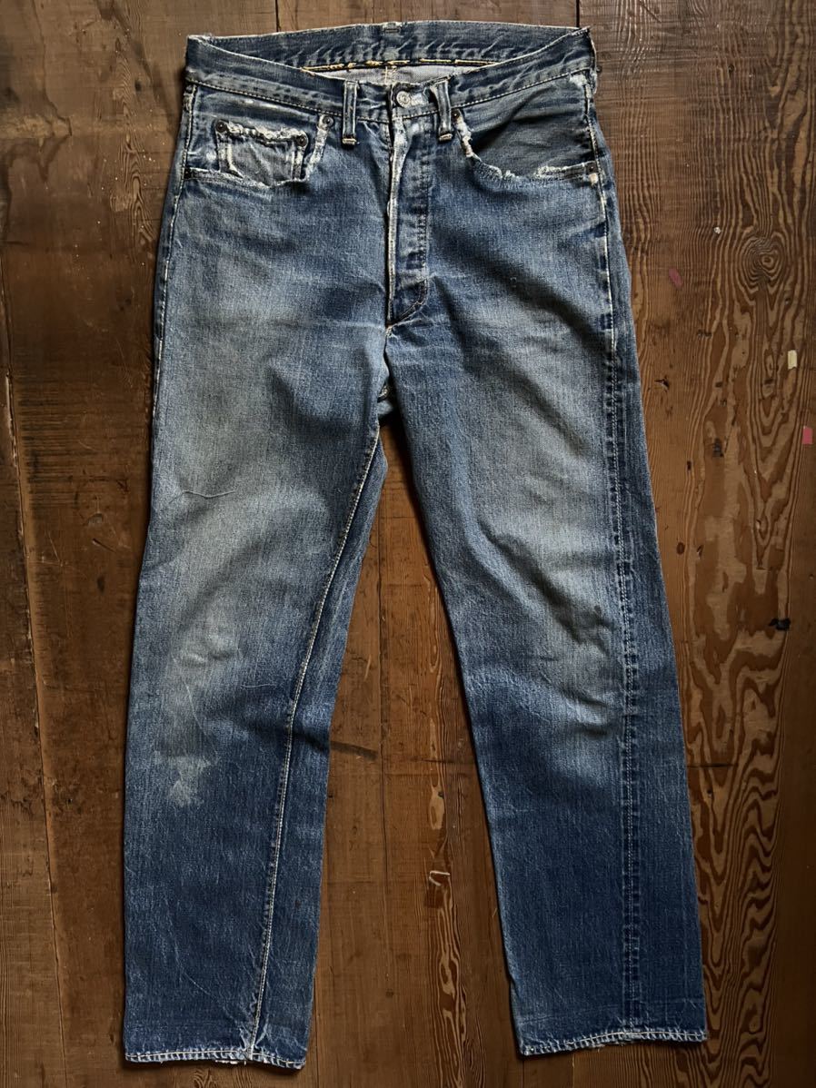 Special 50s LEVIS 501xx 革パッチ通常R 隠しリベット刻印無しリペア 