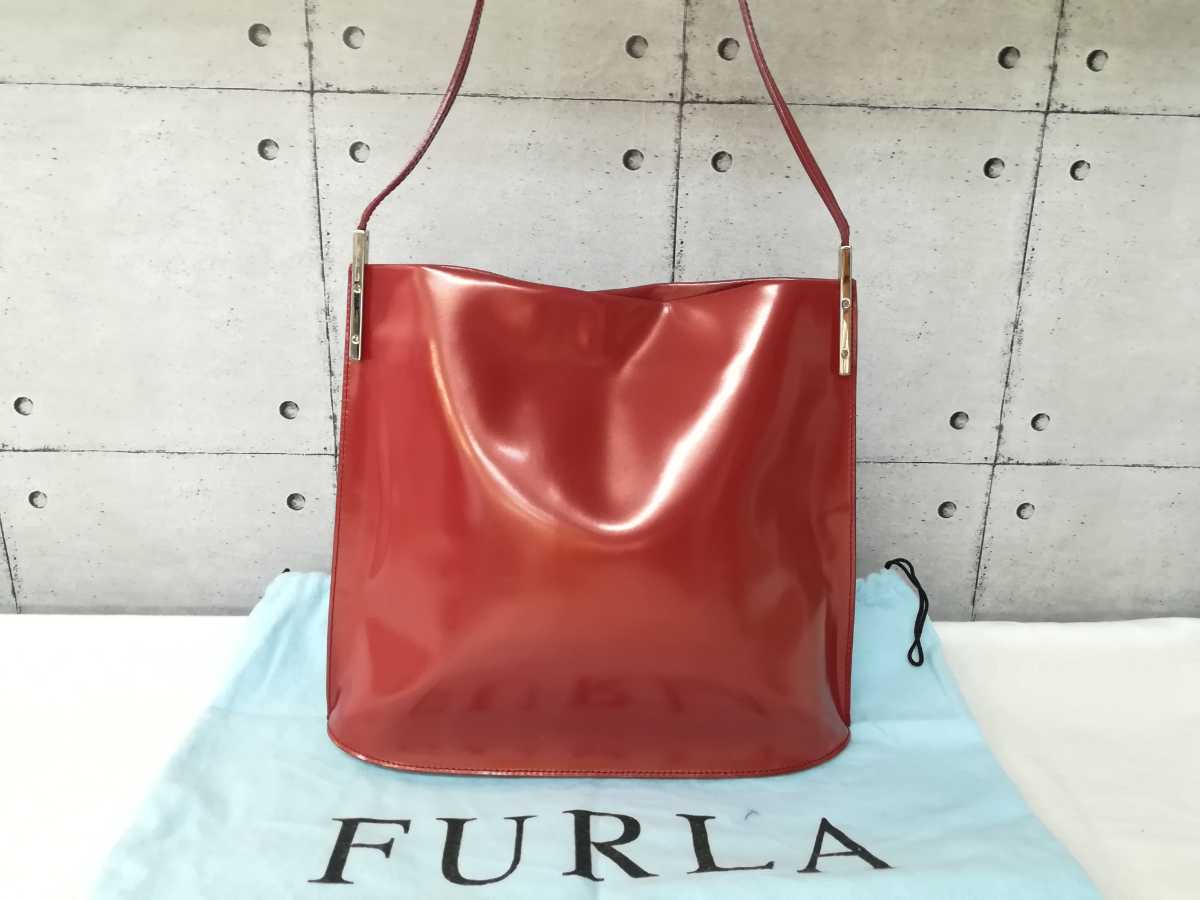 FURLA フルラ ショルダーバッグ レザー レッド 赤 バッグ