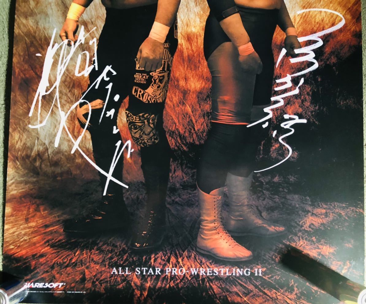 稀少品 B2サイズ 三沢光晴 武藤敬司 ポスター ゲーム宣伝用(格闘技