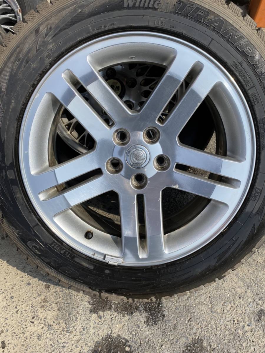 クライスラー 225/60R18 18×7.5j ET24 スタッドレス PCD115 ダッジ 