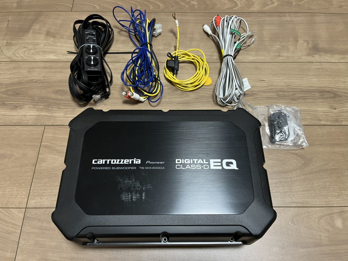 【中古】carrozzeria TS-WX400DA ウーファー 本体おまけ付き カロッツェリア TS-WX400DA パワードサブウーファー おまけ付き 中古