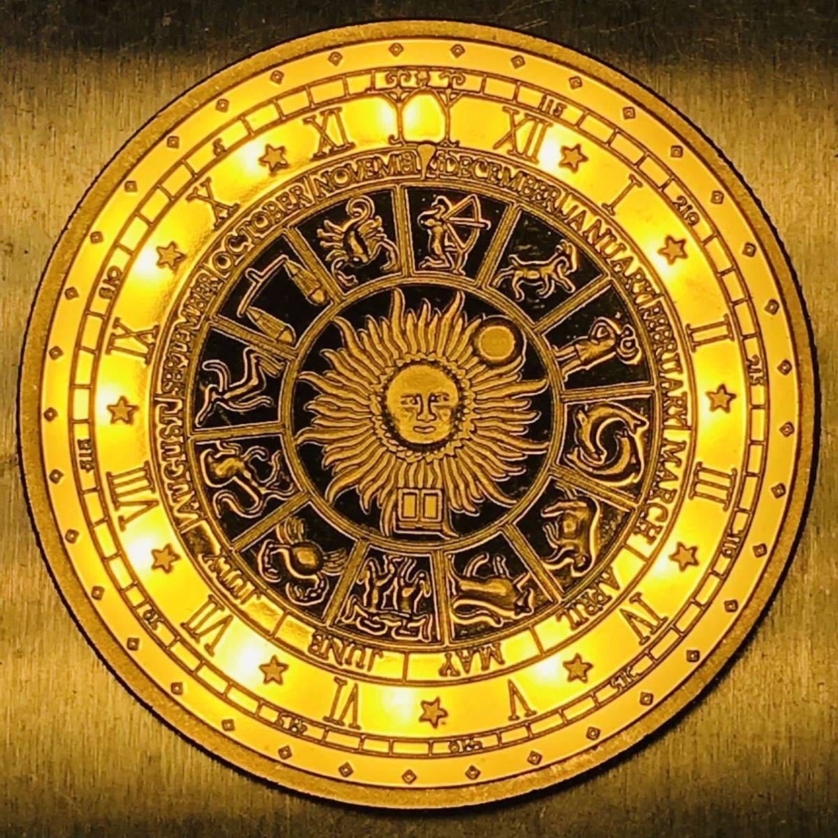 マヤ文明 アステカカレンダー 太陽の石 世界の遺産 メキシコ 大型金貨 