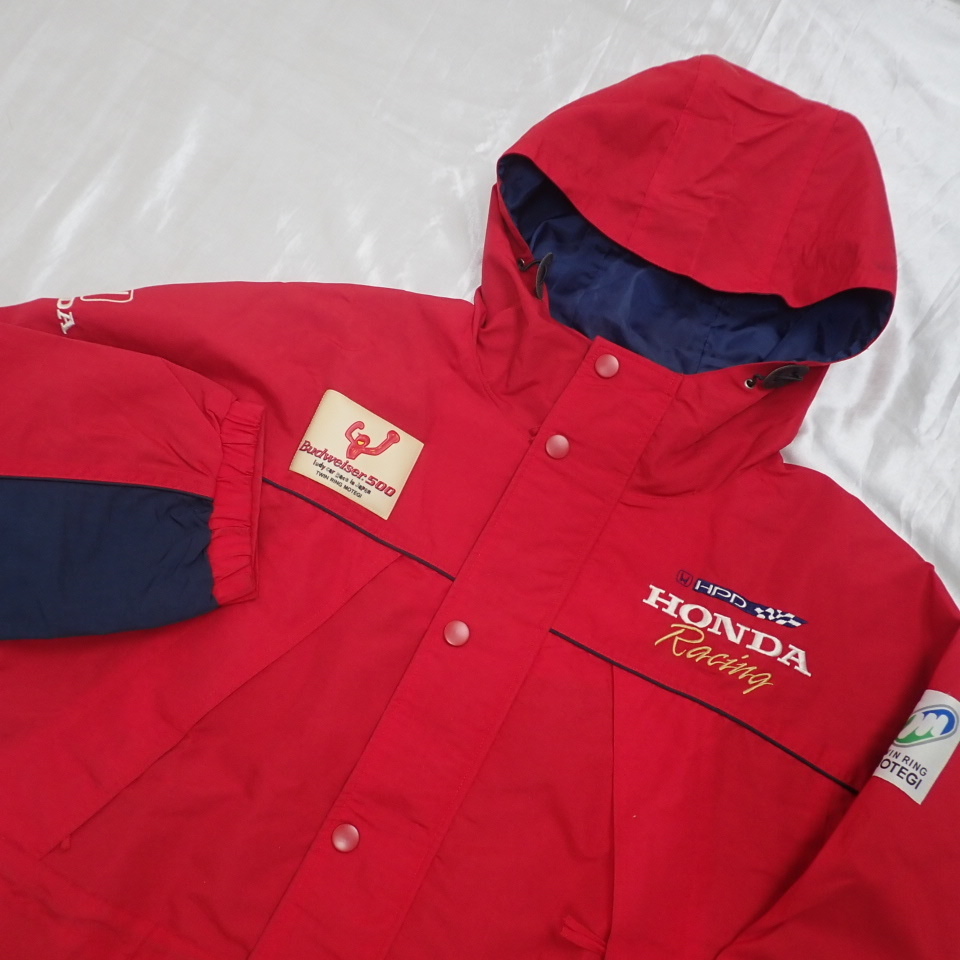 ☆DANBIRD ホンダレーシング ジャケット メンズM相当/レッド/ナイロン 