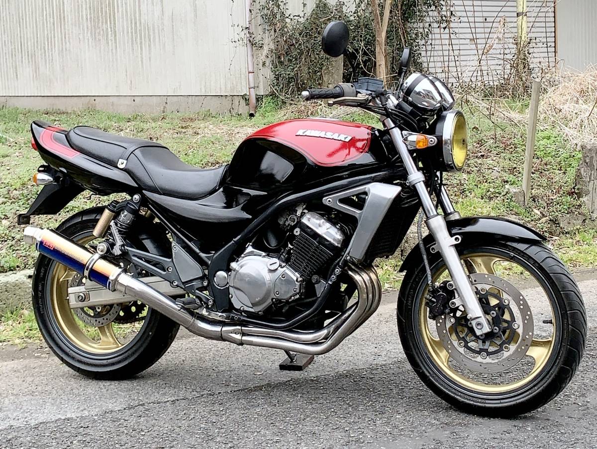 人気爆発 Kawasaki バリオス2 2型 実走行22882km 火の玉カラー