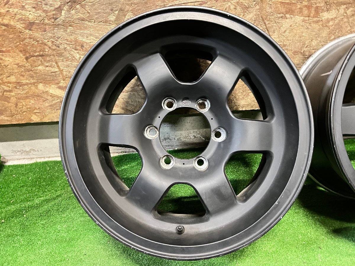 希少 深リム MULLINS WHEELS 16インチ 8J ±0 PCD139.7 6H 4本セット 
