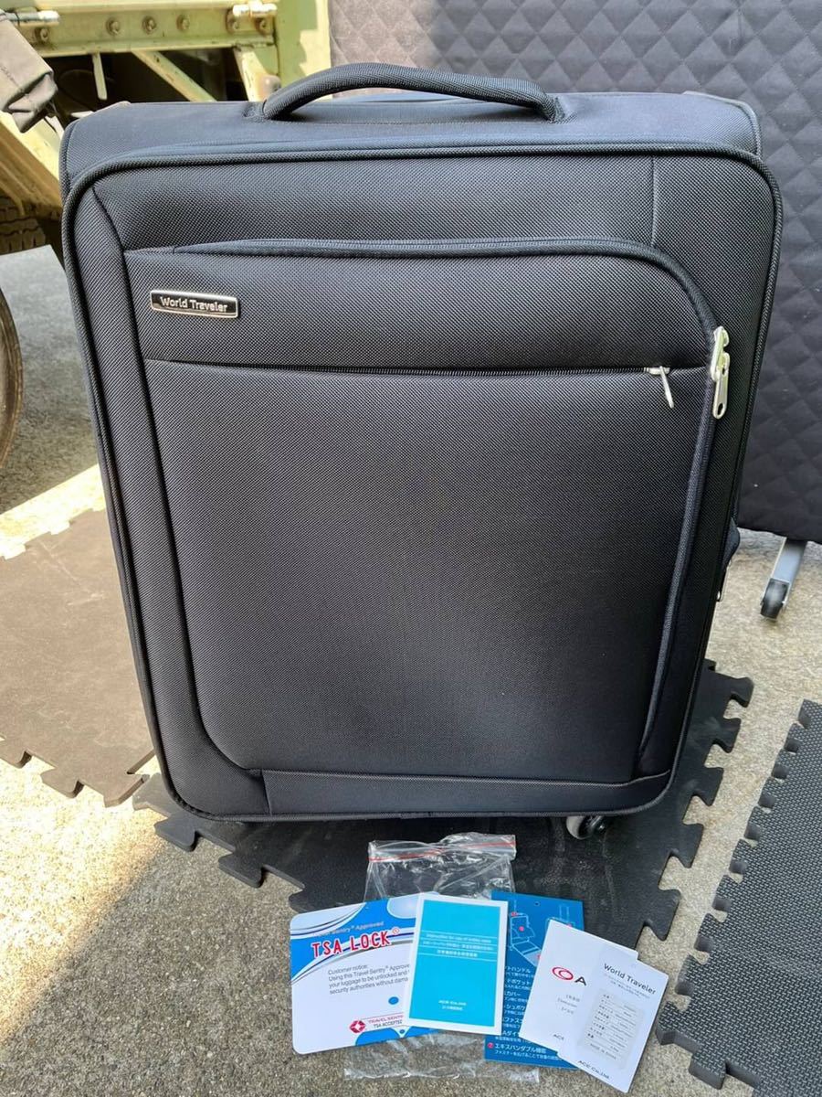 美品】World Traveler Mira キャリーケース 24L 黒 ○J7124 ACE World