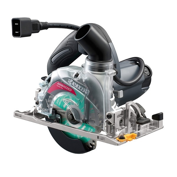 京セラ ANW422EDM 125mm 電子集じんマルノコ 最大切込深さ42mm メッキ定盤タイプ チップソー付 AC100V 新品 リョービ NW-422ED